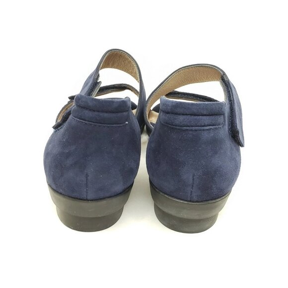BeautiFeel Dita Womens Wedge Sandals Navy Blue Suede Shoes EU 41 US 10-10.5 - Picture 5 of 9